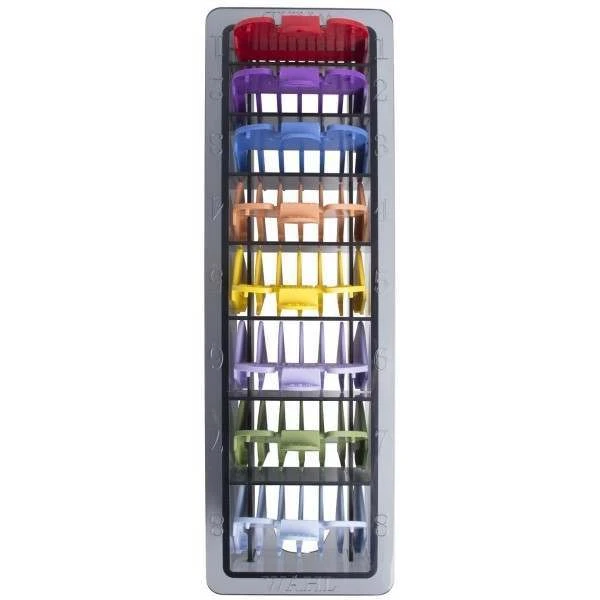 Wahl 3170-800 Number 1-8 Coloured Plastic Comb Set 1 Wahl 3170-800 Number 1-8 Coloured Plastic Comb Set