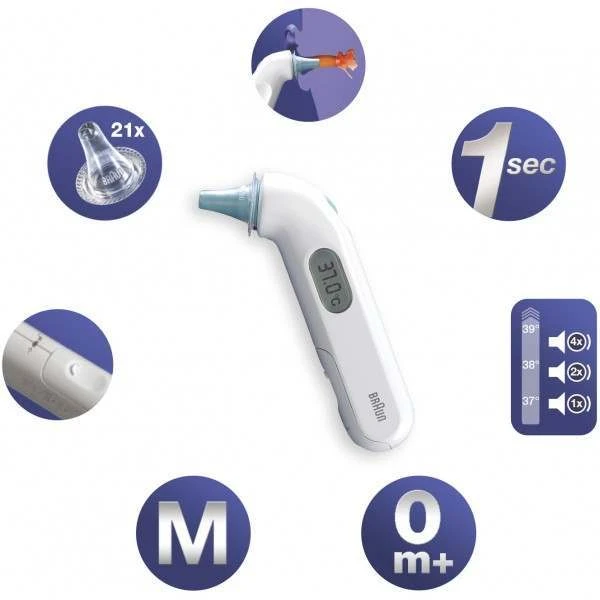 Braun IRT3030EE Thermoscan 3 Infrared Ear Thermometer 3 Braun IRT3030EE Thermoscan 3 Infrared Ear Thermometer - Image 3