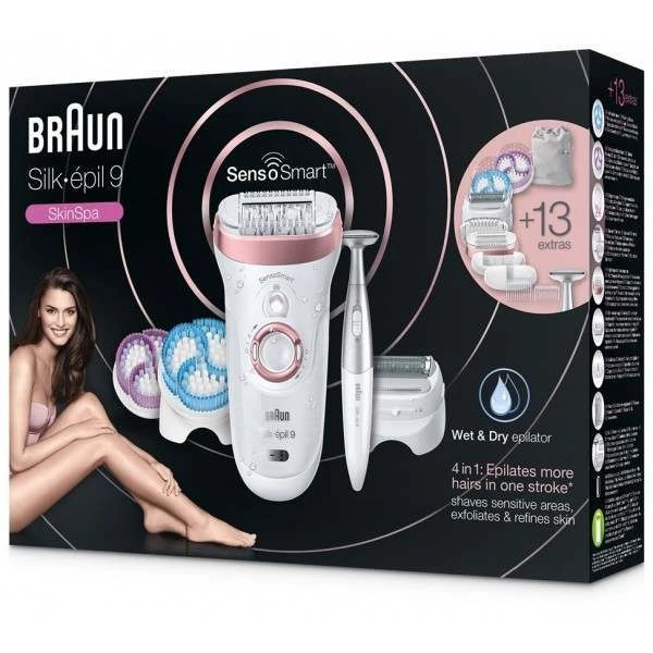 Braun 9-980 Silk Epil 9 Skin Spa SensoSmart Epilator 5 Braun 9-980 Silk Epil 9 Skin Spa SensoSmart Epilator - Image 5