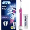 Oral B Oral-B 80299438 Pro 650 3D White Pink Electric Toothbrush