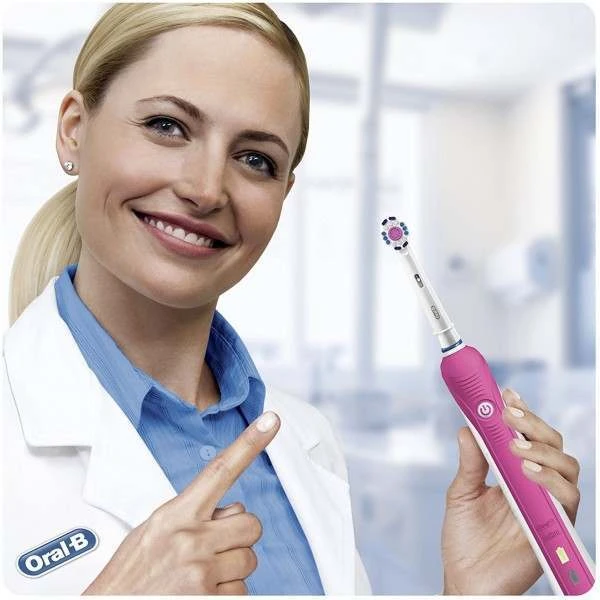 Oral B Oral-B 80299438 Pro 650 3D White Pink Electric Toothbrush 7 Oral B Oral-B 80299438 Pro 650 3D White Pink Electric Toothbrush - Image 7