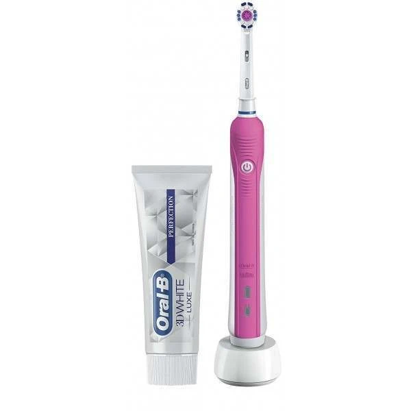 Oral B Oral-B 80299438 Pro 650 3D White Pink Electric Toothbrush 2 Oral B Oral-B 80299438 Pro 650 3D White Pink Electric Toothbrush - Image 2