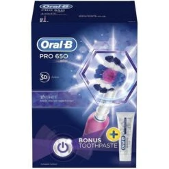 Oral B Oral-B 80299438 Pro 650 3D White Pink Electric Toothbrush 9 Oral B Oral-B 80299438 Pro 650 3D White Pink Electric Toothbrush -Care Product Store 17152