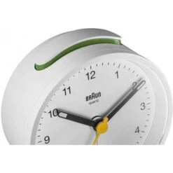 Braun BC12W Classic Anaolgue Round White Alarm Clock -Care Product Store 18709