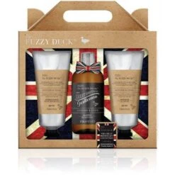 Bayliss & Harding BHFDGL183P Fuzzy Duck Men's Ginger And Lime Grooming Trio Gift Set