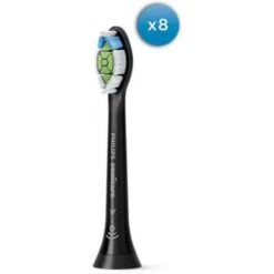 Philips HX6068/13 W2 Optimal White Standard 8 Pack Black Toothbrush Heads