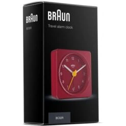 Braun BC02R Classic Travel Analogue Red Alarm Clock -Care Product Store 21241