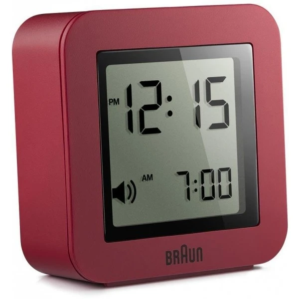 Braun BNC018R Digital Red Travel Alarm Clock 1 Braun BNC018R Digital Red Travel Alarm Clock