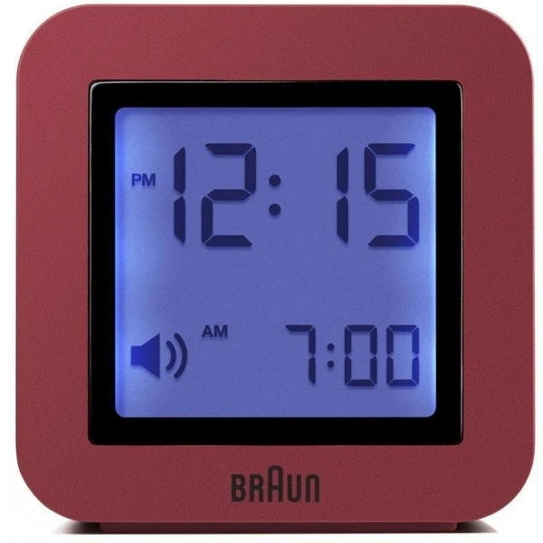 Braun BNC018R Digital Red Travel Alarm Clock 2 Braun BNC018R Digital Red Travel Alarm Clock - Image 2