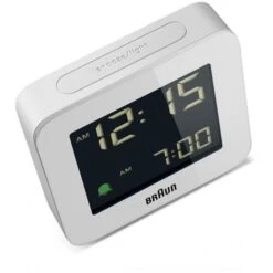 Braun BC09W Digital White Alarm Clock -Care Product Store 21279