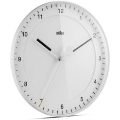Braun BC17W Classic Large Analogue White Wall Clock