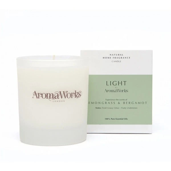 AromaWorks AWLB30 Lemongrass & Vetivert 30cl Candle 1 AromaWorks AWLB30 Lemongrass & Vetivert 30cl Candle