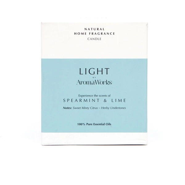 AromaWorks AWSL30 Spearmint & Lime 30cl Candle 2 AromaWorks AWSL30 Spearmint & Lime 30cl Candle - Image 2