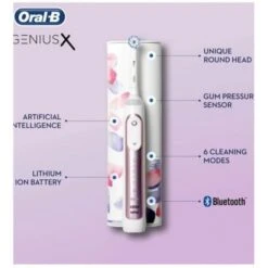 Oral B Oral-B Genius X Blush Pink Electric Toothbrush -Care Product Store 21913