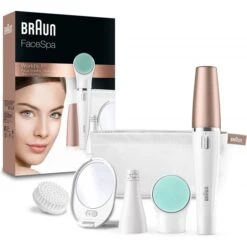 Braun FaceSpa 851V 3-in-1 Facial (with 3 Extras And Beauty Pouch) Epilator
