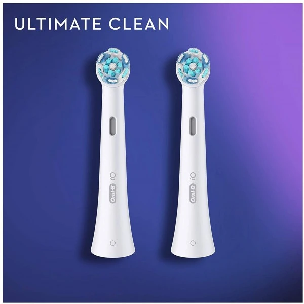 Oral B Oral-B IO Ultimate Clean White 2 Pack Toothbrush Heads 2 Oral B Oral-B IO Ultimate Clean White 2 Pack Toothbrush Heads - Image 2
