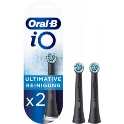 Oral B Oral-B IO Ultimate Clean Black 2 Pack Toothbrush Heads