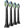 Philips HX6064/11 Sonicare W Optimal Black 4 Pack Toothbrush Heads