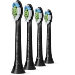 Philips HX6064/11 Sonicare W Optimal Black 4 Pack Toothbrush Heads