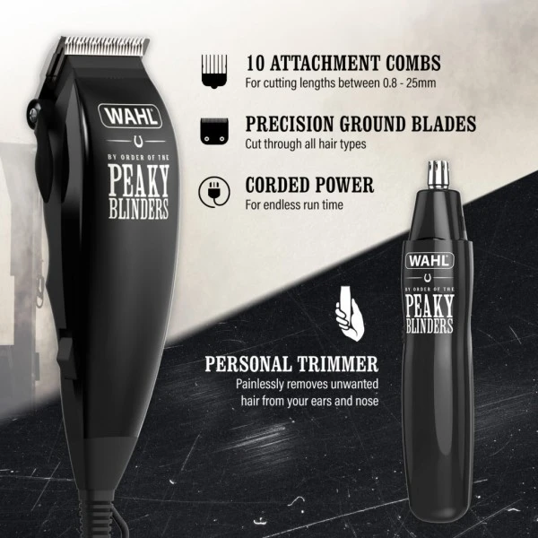 Wahl 79305-4317 Peaky Blinders Clipper & Personal Trimmer Gift Set 2 Wahl 79305-4317 Peaky Blinders Clipper & Personal Trimmer Gift Set - Image 2
