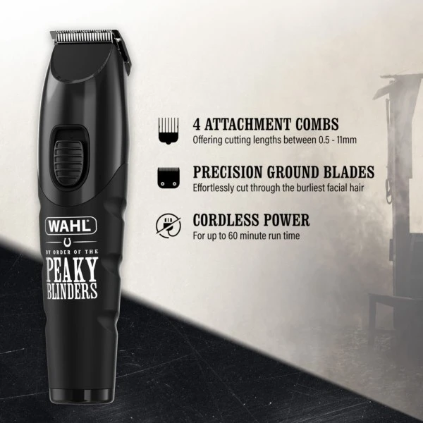 Wahl 9893-808 Peaky Blinders Beard Trimmer & Beard Oil Gift Set 2 Wahl 9893-808 Peaky Blinders Beard Trimmer & Beard Oil Gift Set - Image 2