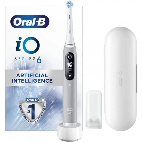 Oral B Oral-B IO6 Series 6 Ultimate Clean Grey Electric Toothbrush 1 Oral B Oral-B IO6 Series 6 Ultimate Clean Grey Electric Toothbrush
