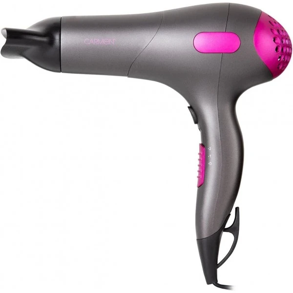 Carmen C81100 Neon 1800 Watts Graphite And Pink Hair Dryer 1 Carmen C81100 Neon 1800 Watts Graphite And Pink Hair Dryer